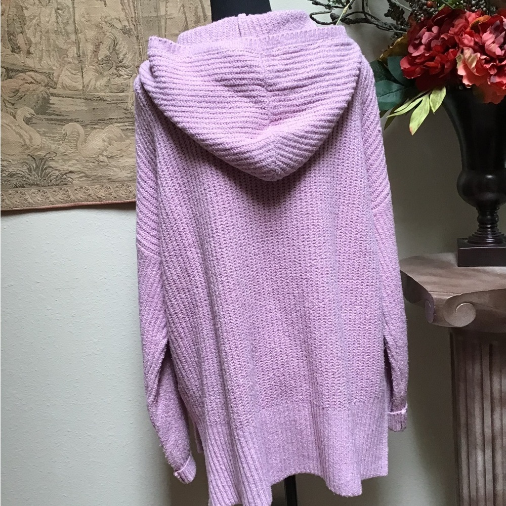 Rachel Zoe Bubble Gum Pink Hooded Cardigan